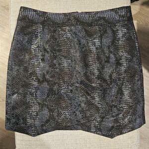 Jack by Bb Dakota Snake Print Layered Mini Skirt Size 4